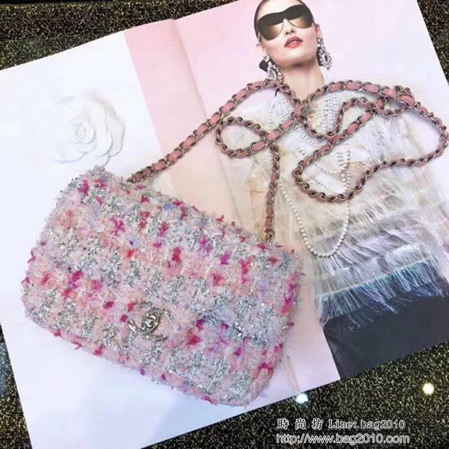 香奈兒CHANEL2018原單新品Chane*進口針織軟呢cf 全鋼五金 DSC1013